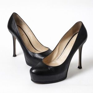 🇫🇷 YVES SAINT LAURENT Tribtoo platform pumps/ black / Made in Italy